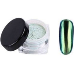 POLVERE EFFETTO SPECCHIO - MIRROR - SIRENA (COLORE VERDE)